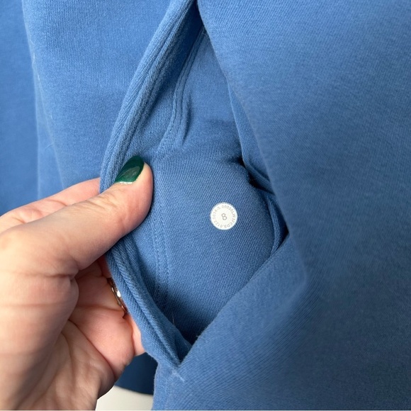 Lululemim Perfectly Oversized Hoodie Size 8 Soft Denim Blue - Picture 5 of 8